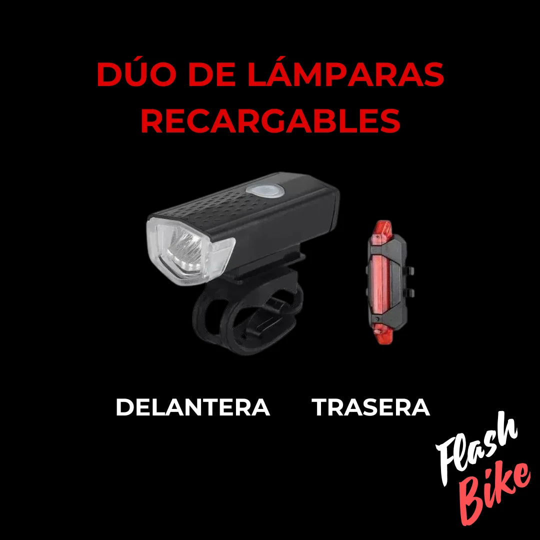 KIT LUCES RECARGABLES PARA BICICLETA