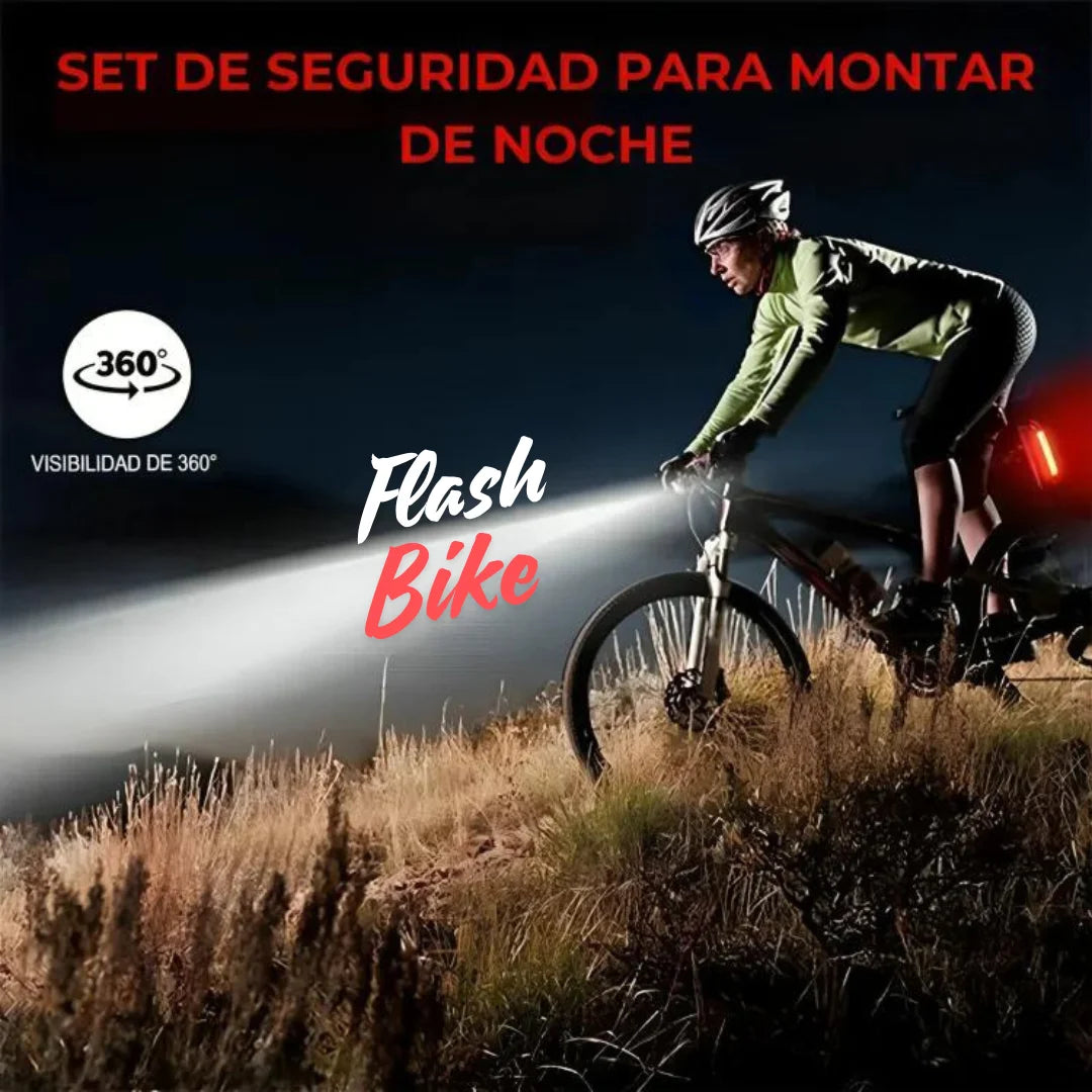 KIT LUCES RECARGABLES PARA BICICLETA