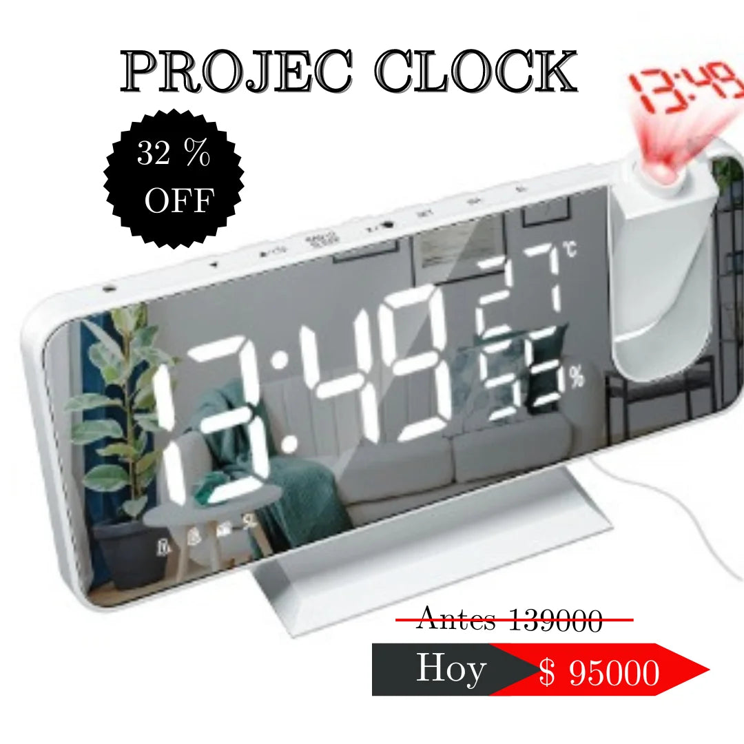 Reloj despertador Digital con proyección⏰