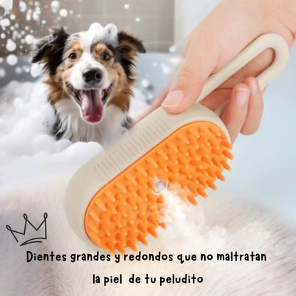 Cepillo para Mascotas Con Humidificador