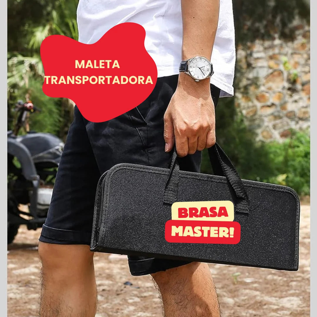 BRASA MÁSTER KIT PARRILLERO EN ACERO INOXIDABLE