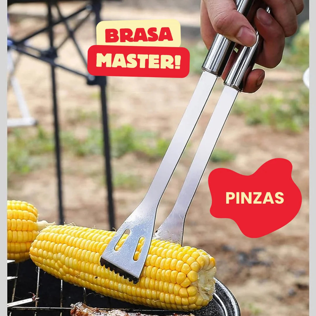 BRASA MÁSTER KIT PARRILLERO EN ACERO INOXIDABLE