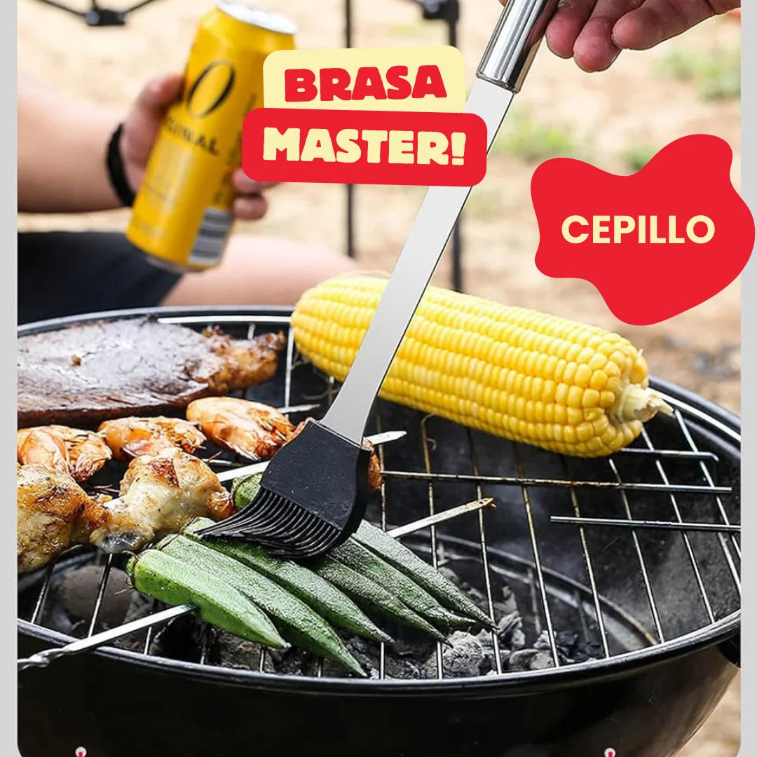 BRASA MÁSTER KIT PARRILLERO EN ACERO INOXIDABLE